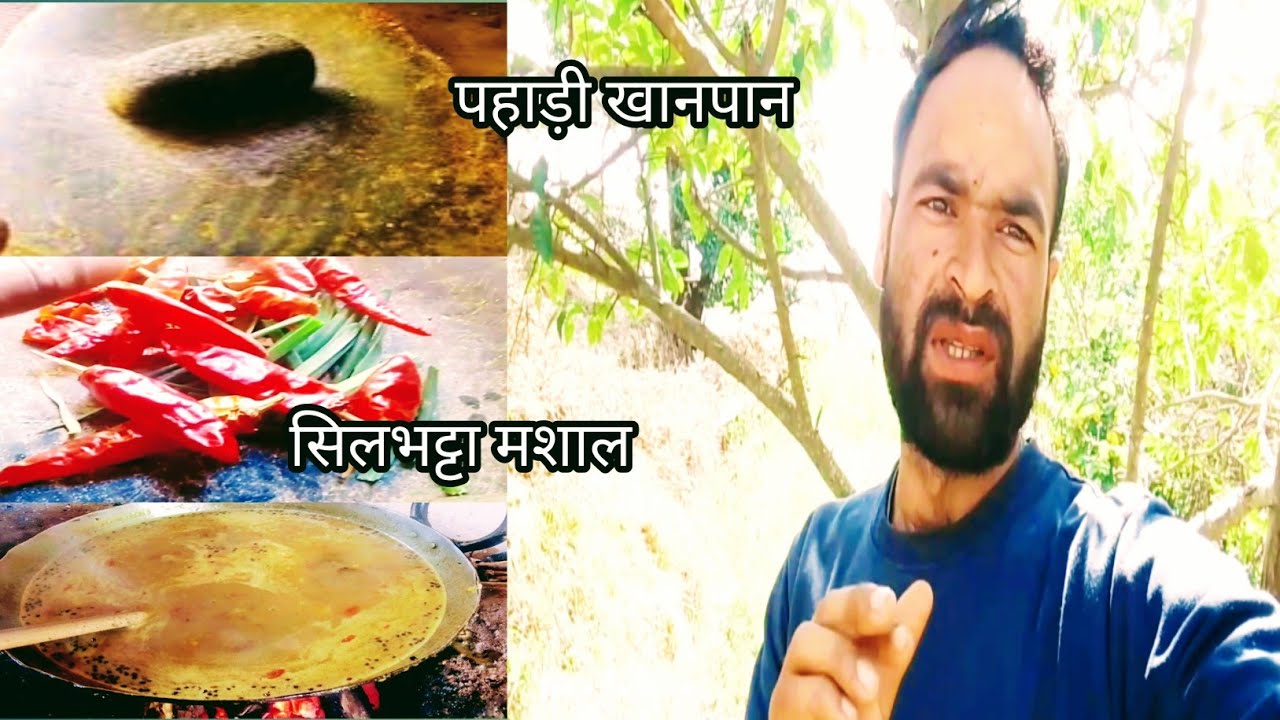 पहाड़ों का खानपान और सिलभट्टे का मशाले 🫡pahadi life #rajuvlogs 04
