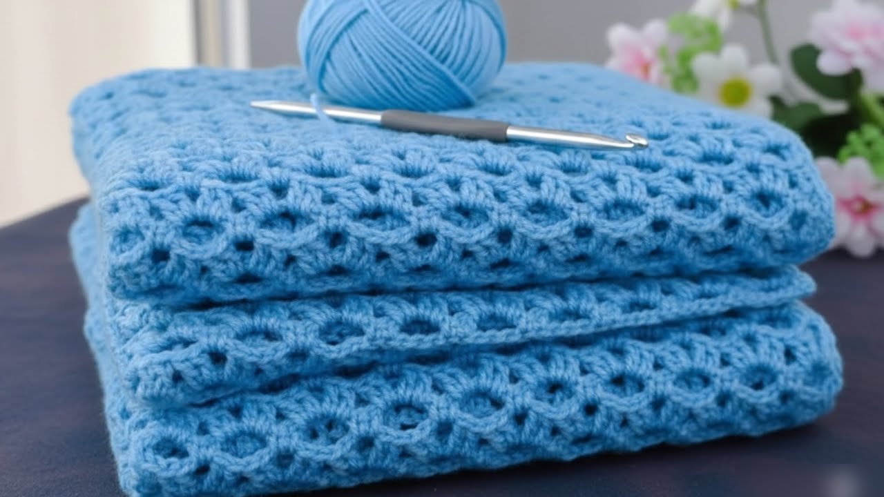 A Blanket in 3 Days😍! You’ve Never Seen Such an Easy and Beautiful Crochet Pattern 💯