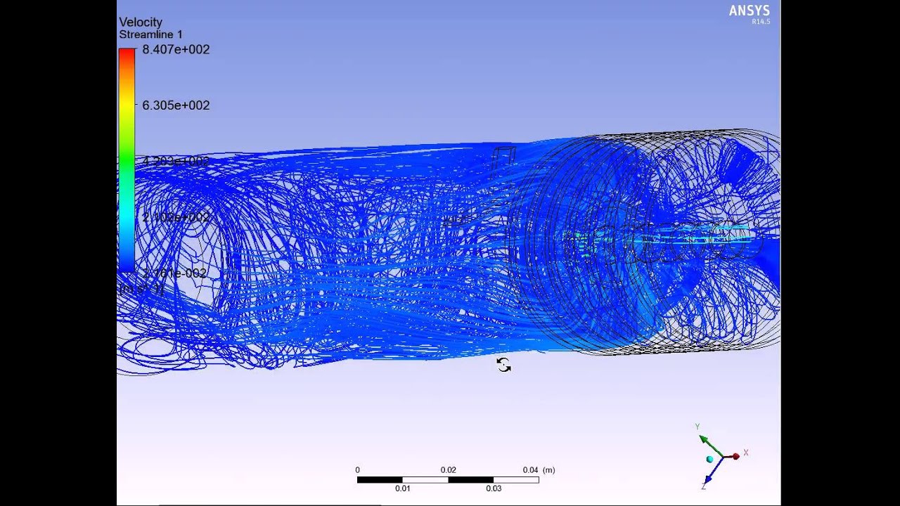 Reflex suppressor T-8 Ansys