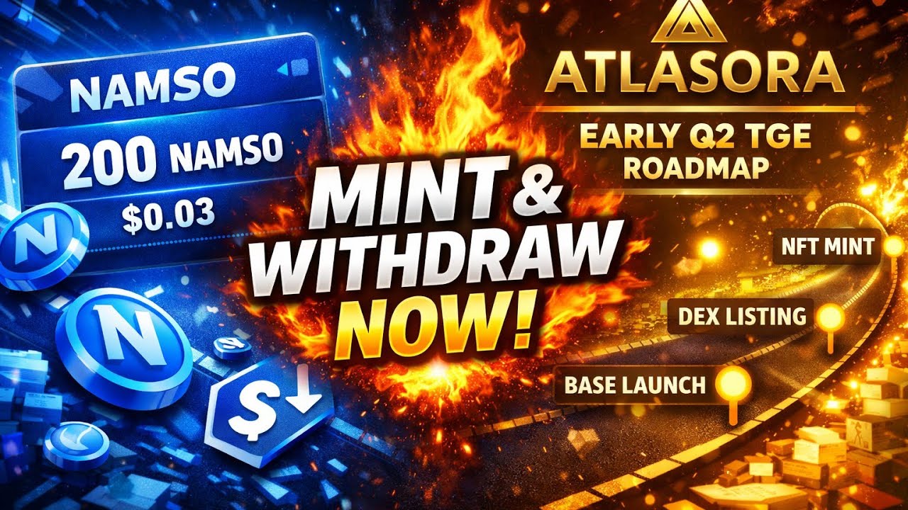 Namso withdrawal process | namso NFT mint guide | Atlasora listing update | Atlasora X Base🔥