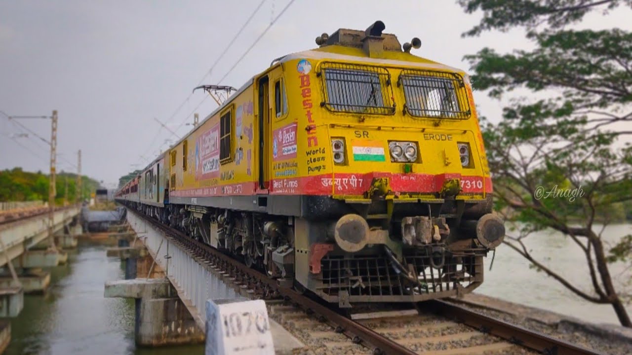 Erode's Besten Pump Advert P7 with 06097 KCVL-YNRK SF Special Express| Anagh's Railfanism