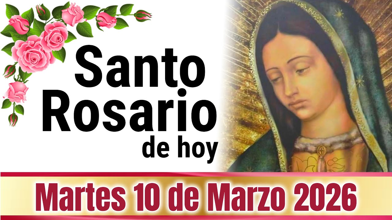 🙏❤️🙏 SANTO ROSARIO de Hoy Martes 10 de MARZO de 2026 🌹 MISTERIOS DOLOROSOS