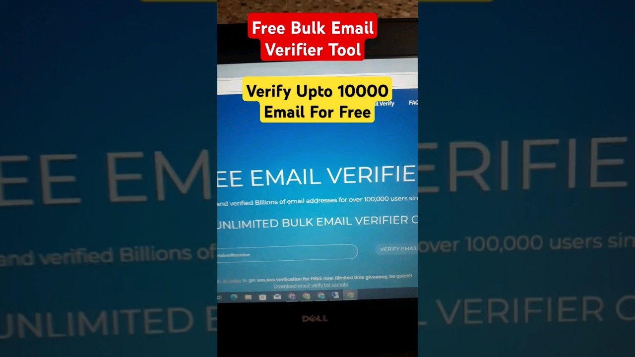 Free Bulk Email Verification Tool #emailmarketing #emailverification #freetools #listbuilding