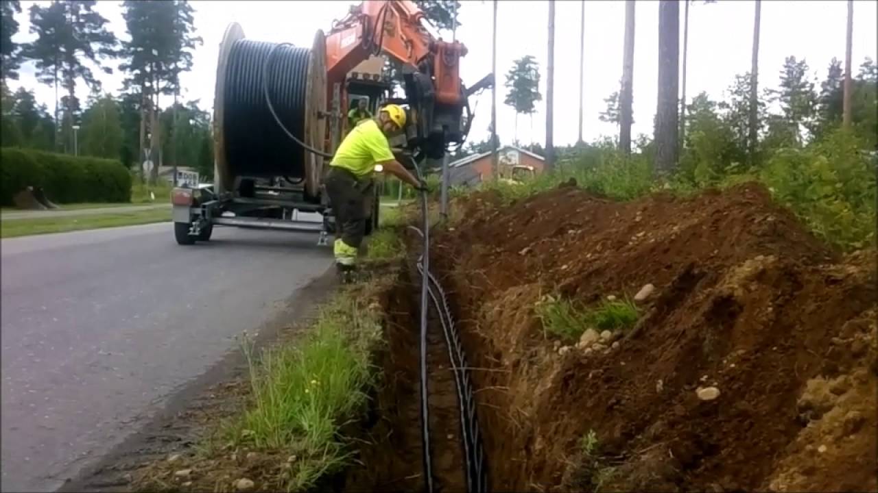 kaapeli ojilla