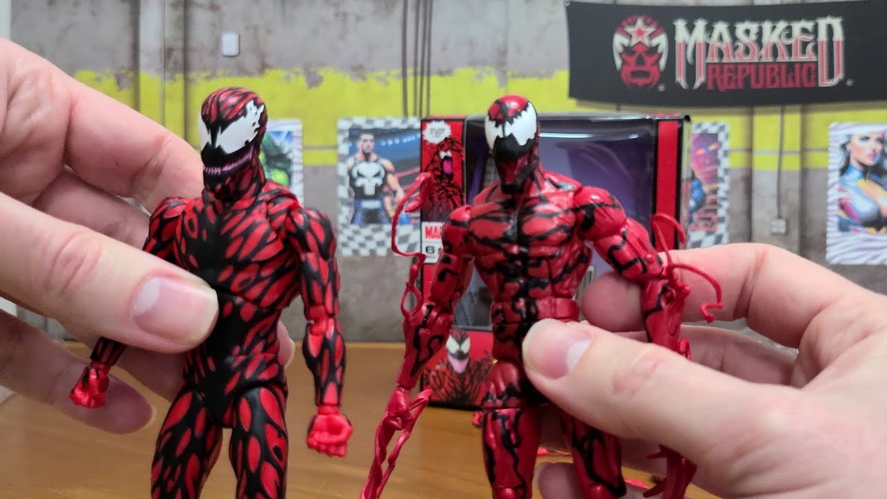 Mafex Carnage (2024 Reissue) Review and Comparison with Marvel Legends 2018 Carnage