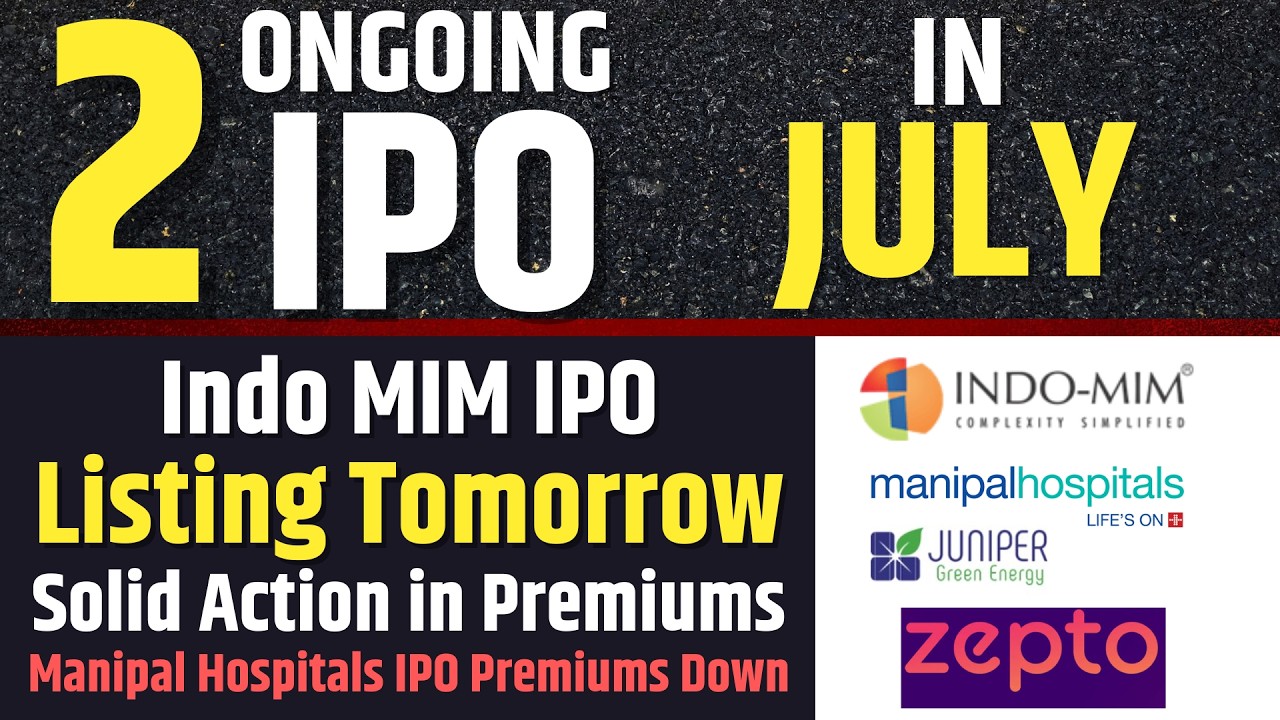 Listing Tomorrow💥Indo MIM IPO | Manipal Hospitals IPO Premium Crash