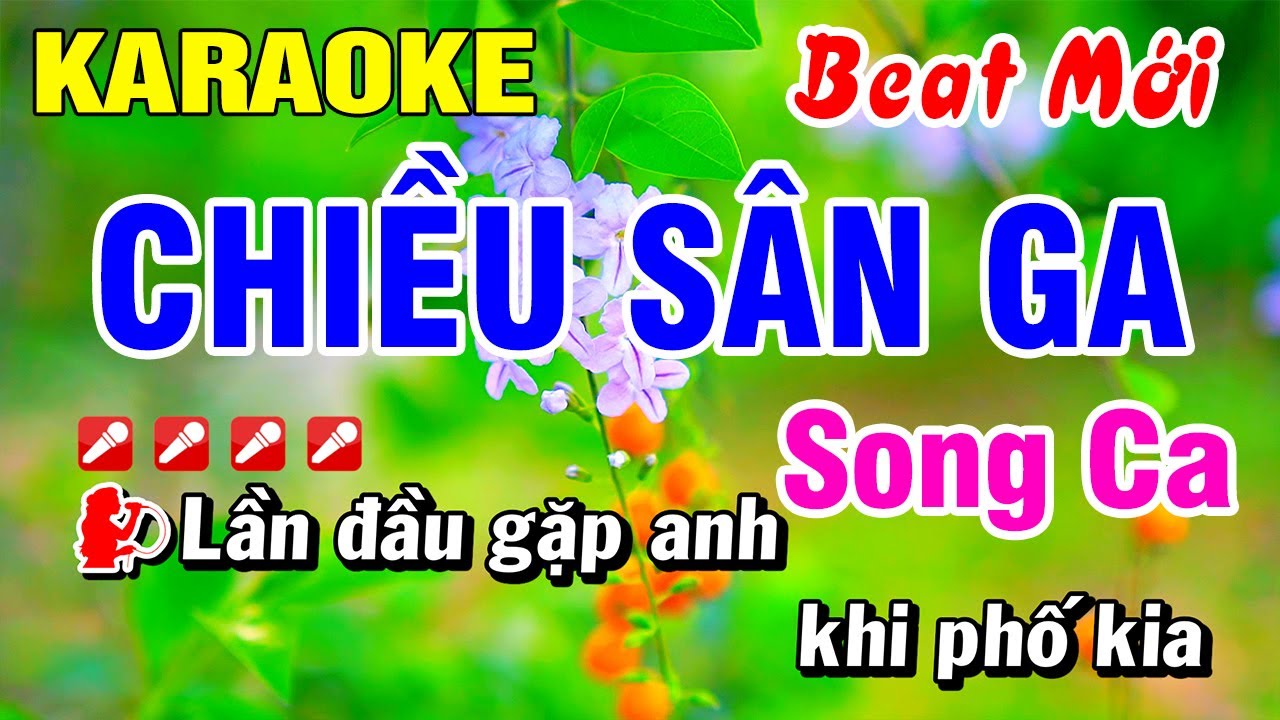 Karaoke Chiều Sân Ga Song Ca 2025 Nhạc Sống [ Beat Mới ] Hoài Phong Organ
