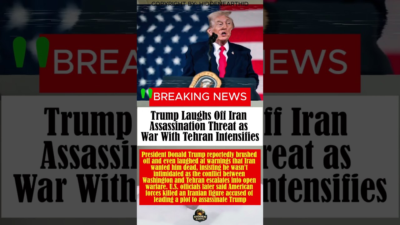 Trump Laughs Off Iran Assassination Threat as War With Tehran Intensifies