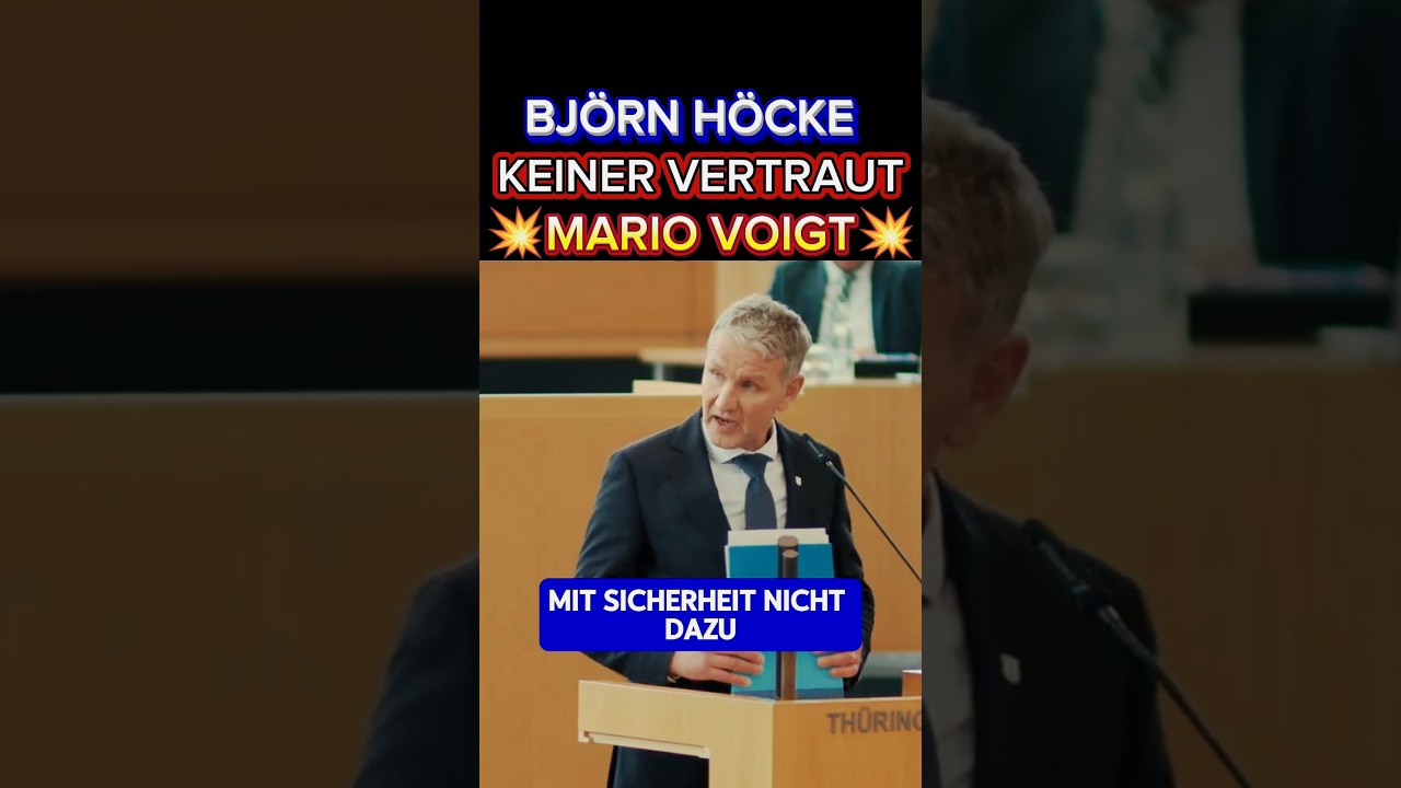 💥H&Ouml;CKE zerlegt M&Ouml;CHTEGERN DOKTOR VOIGT⚡ #afd #h&ouml;cke #weidel #th&uuml;ringen #2026 #cdu #merz #spd #bsw