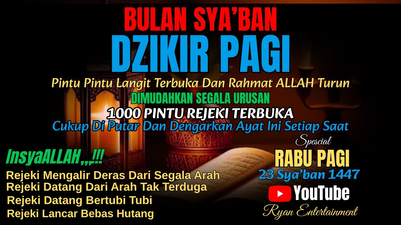 InsyaAllah Terkabul! Dzikir Rabu Pagi Bulan Sya’ban Pembuka Pintu Langit