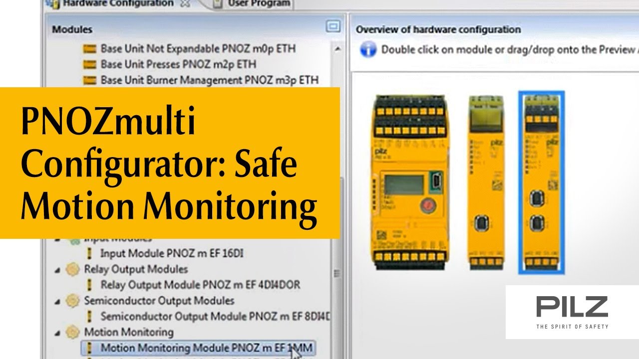 PNOZmulti Configurator - Safe Motion Monitoring | Pilz
