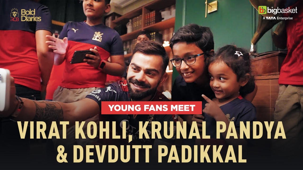 Young Fans Meet Virat Kohli, Krunal Pandya & Devdutt Padikkal | Big Basket x RCB | Bold Diaries