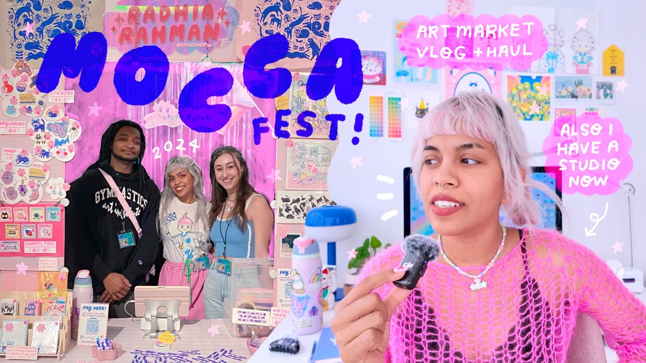 видеоблог об арт-рынке 🌀 ярмарка иллюстраций moccafest 2024 в Нью-Йорке и Haul (еще один сюрприз,...