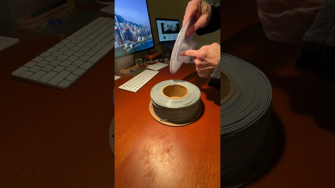 Converting a cardboard filament spool to the Bambu Lab reusable plastic spool holder
