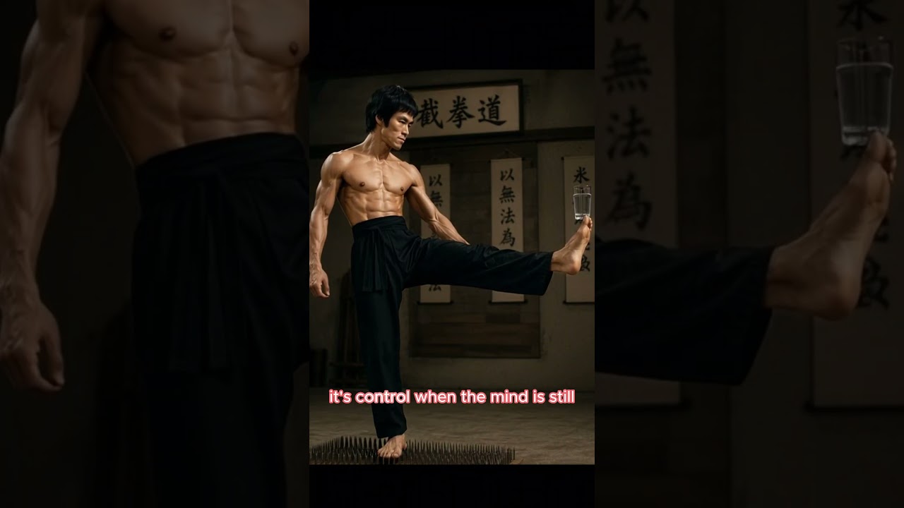 🥋💧 Bruce Lee's Impossible Balance Test! 😱🔥