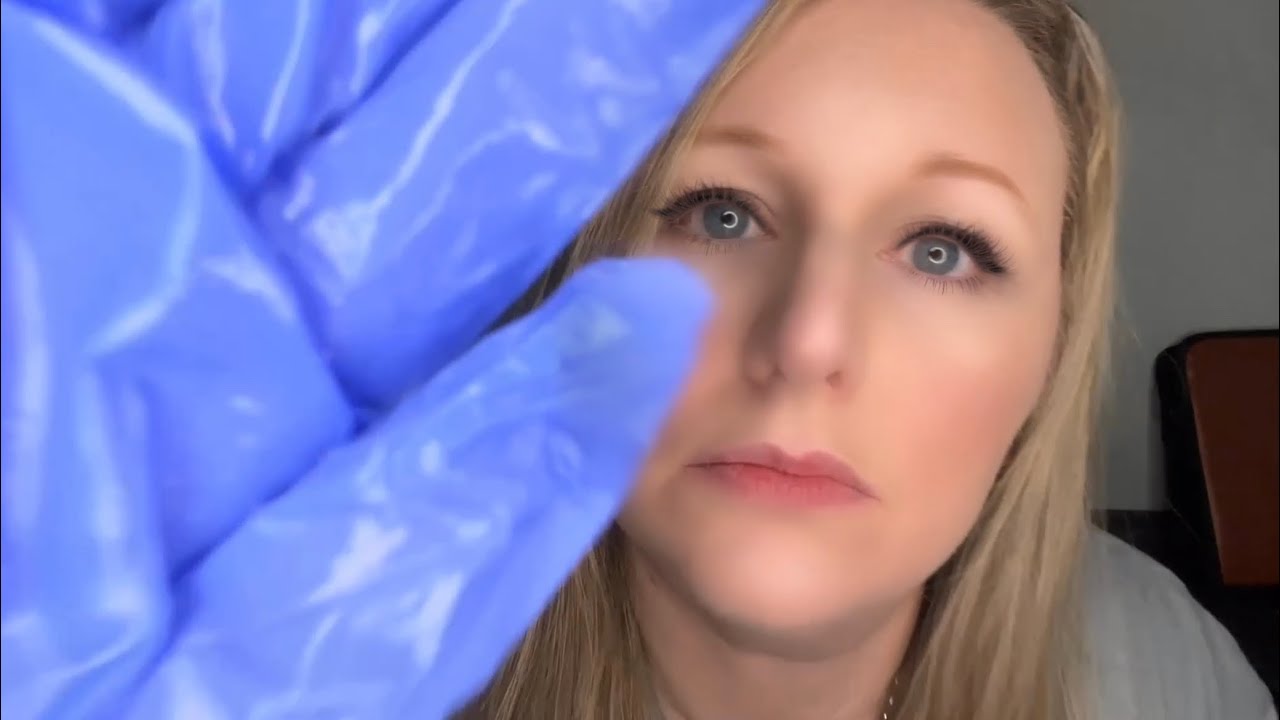 ASMR: похлопывание по лицу перчатками | Шепот