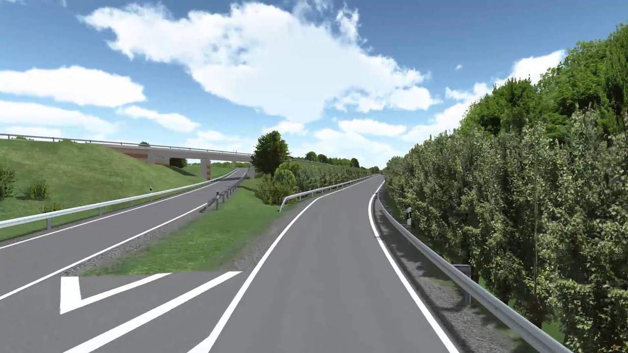 B51 Umgehung M&uuml;nster - Fahrt von Greven nach M&uuml;nster-Innenstadt
