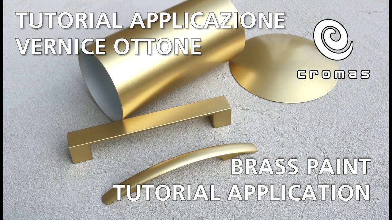 Vernice Ottone Metallico SM001 BRASS Tutorial Applicazione a Spruzzo su metallo