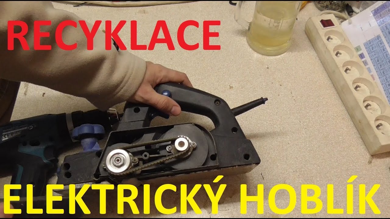 Elektrický hoblík FERM PF 650 - recyklace - co je uvnitř ?