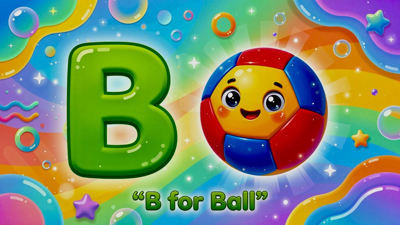 ABC Phonics Song – B for Ball | Toddler Learning Alphabet Song