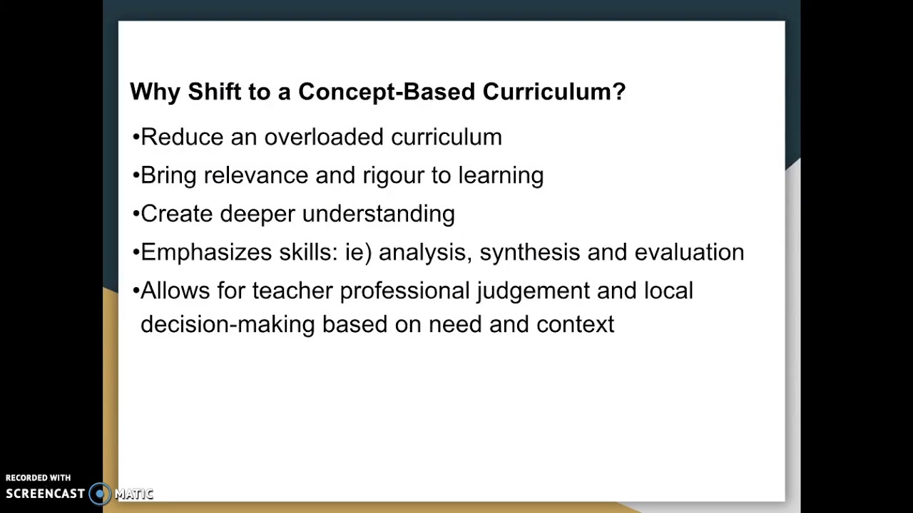 Intro to Concept Based Learning