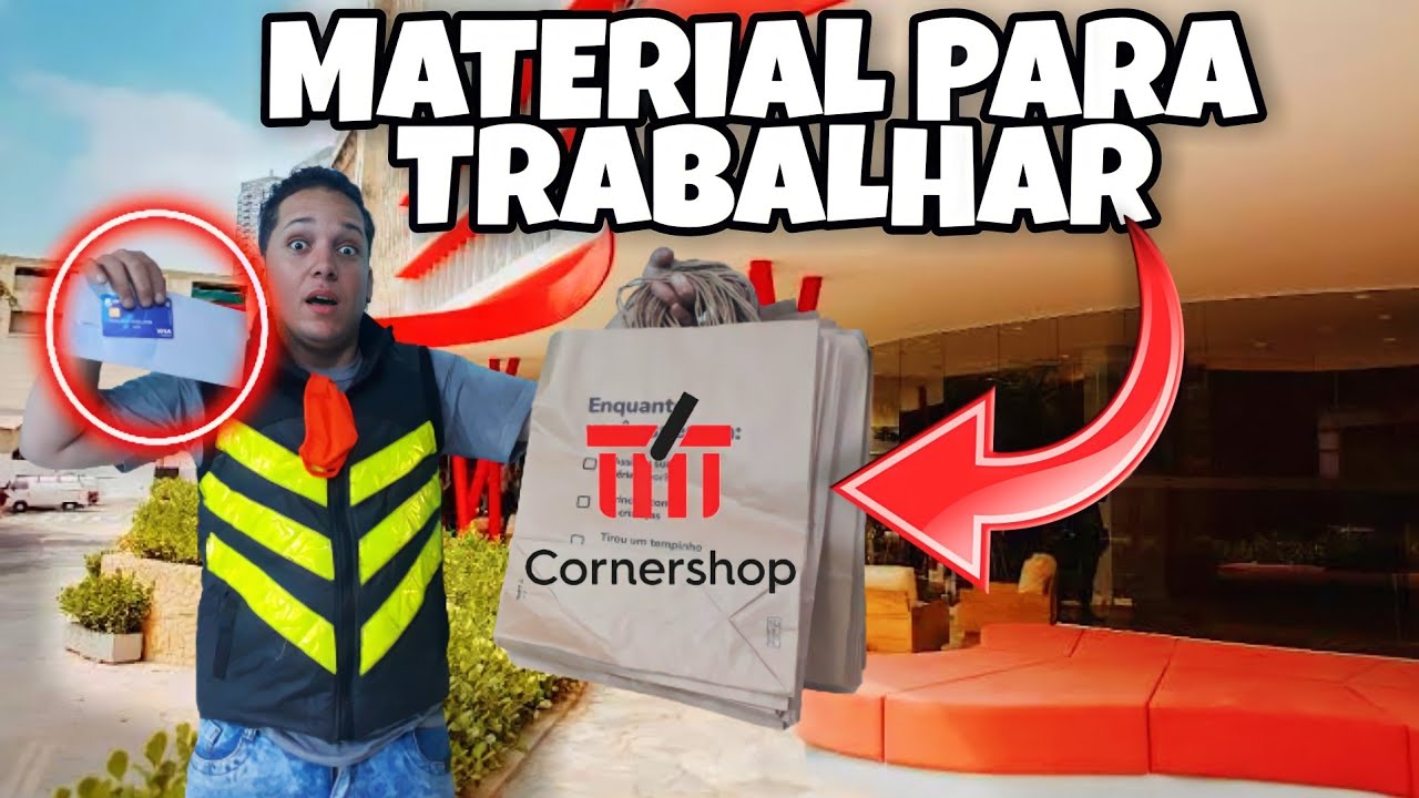 Seja aprovado na cornershop r&aacute;pido, fui buscar o material na central.