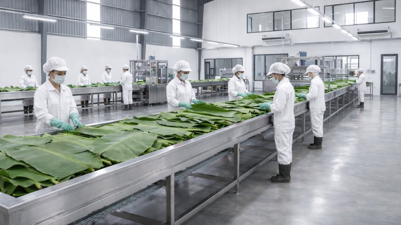 50,000 Banana Leaf Plates Per Day | The Fastest Factory You&rsquo;ve Never Seen (Full Process)