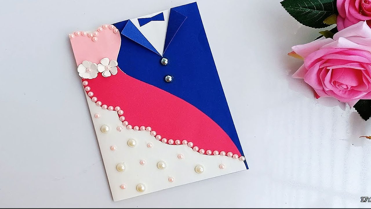 A Beautiful Anniversary card idea | How to make anniversary card at home