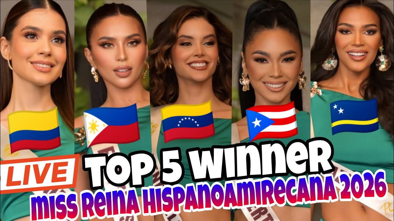 В прямом эфире! Победительница конкурса Miss Reina Hispanoamirecana 2026 (Топ-5).