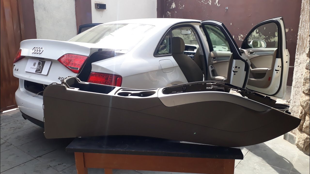 Desmontar remover console central e manopla cambio audi a4 - MENTORIA DESMONTAGEM INTERIORES