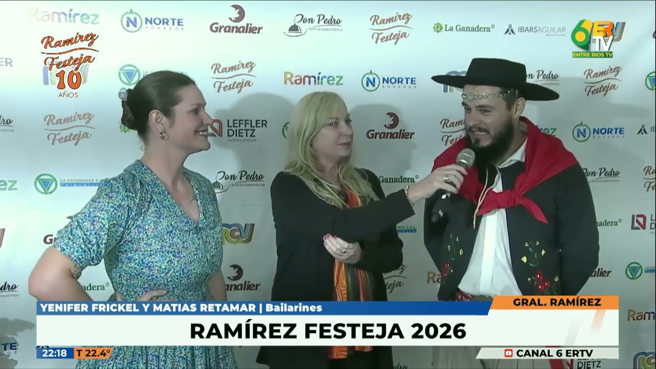 RAMIREZ FESTEJA | Yeniffer Frickel y Matías Retamar