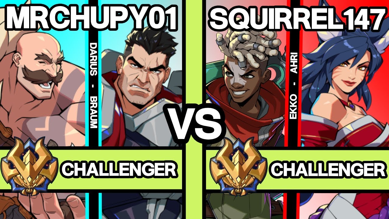 2XKO ▰ MRCHUPY01 (Darius-Braum) vs SQUIRREL147 (Ekko-Ahri) ▰ 2XKO Pro Replays