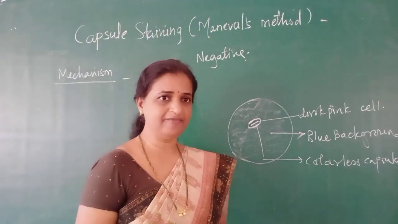Capsule Staining by Maneval's method by Manisha Sapkal