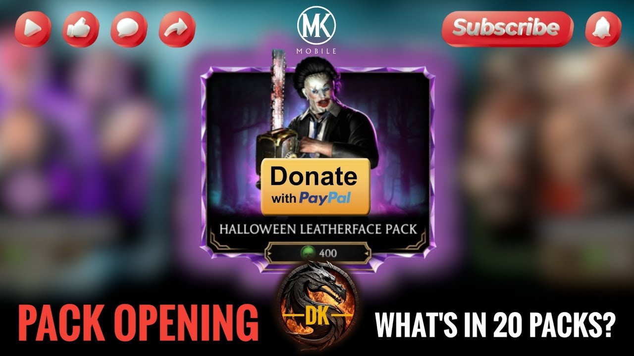 Halloween Leatherface Pack Opening 🎮 Mortal Kombat Mobile▫️MK Mobile #mortalkombatmobile #mkmobile