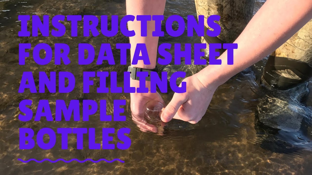 Data Sheet & Filling DO & Sample Water Bottles - At the Creek