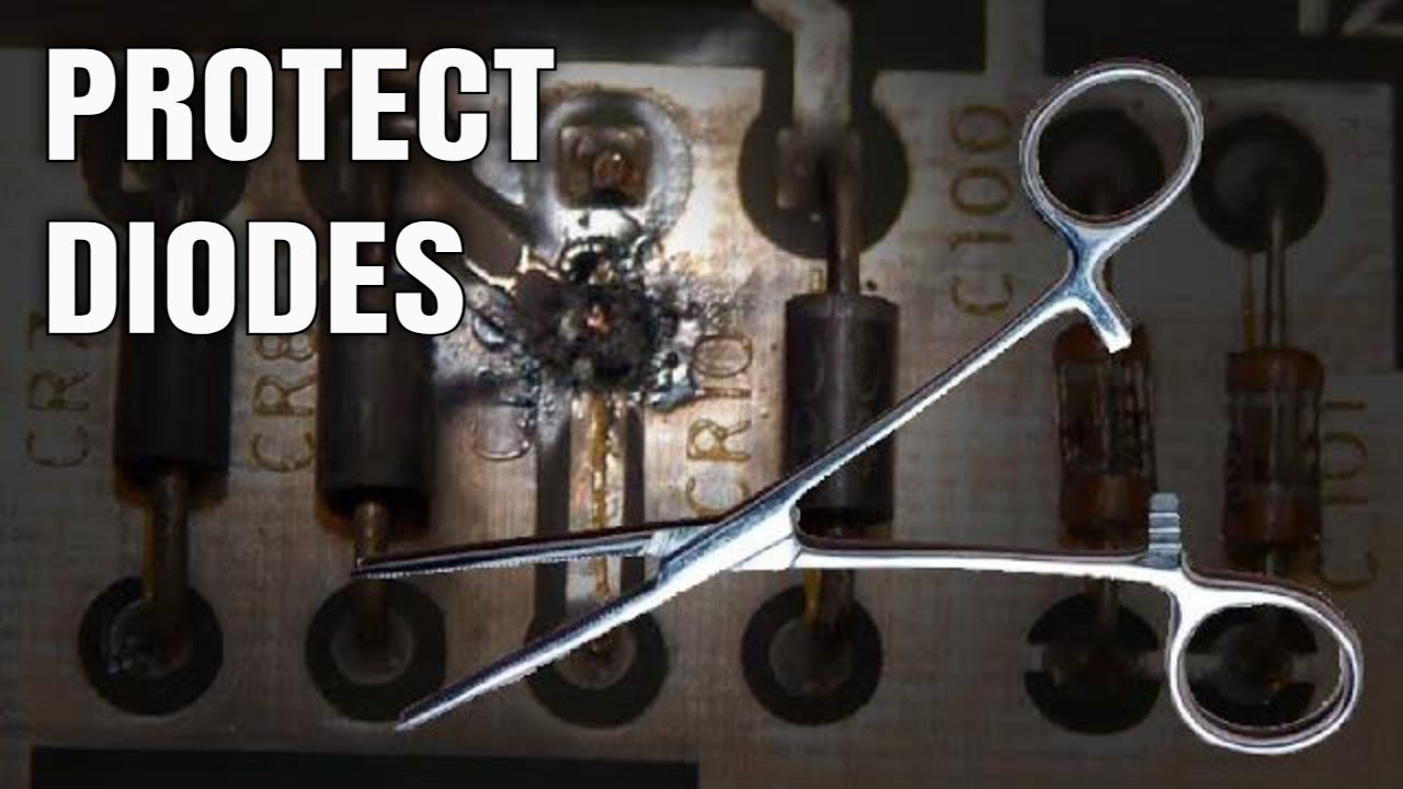 Protect Diodes & Transistors While Soldering | Hemostat As Heat Sink