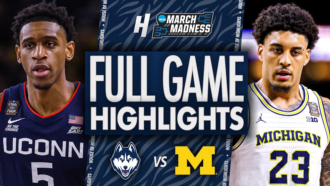 Uconn対Michigan - 2026年NCAAマーチマッドネスの完全チャンピオンシップハイライト🔥