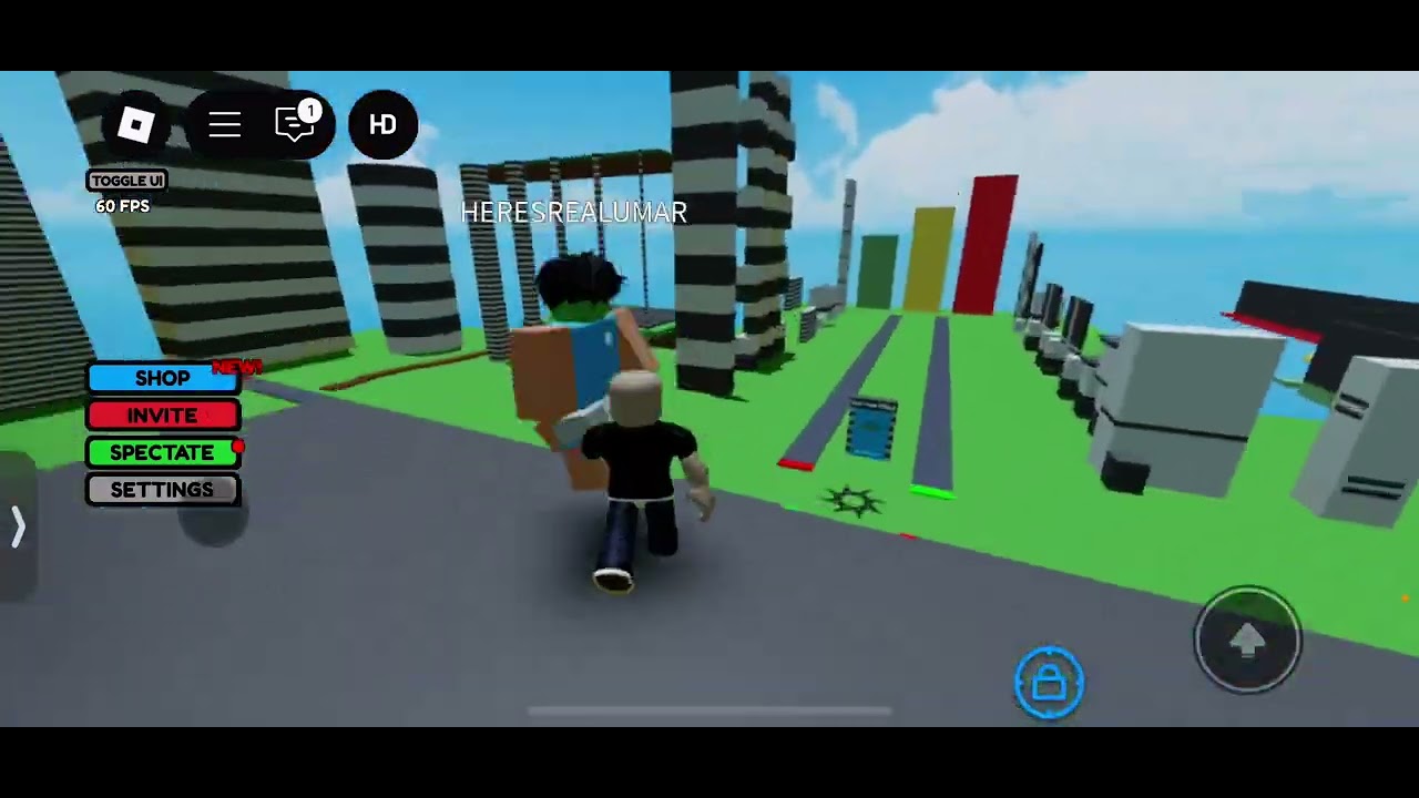 We are wall hopping with Umar #roblox