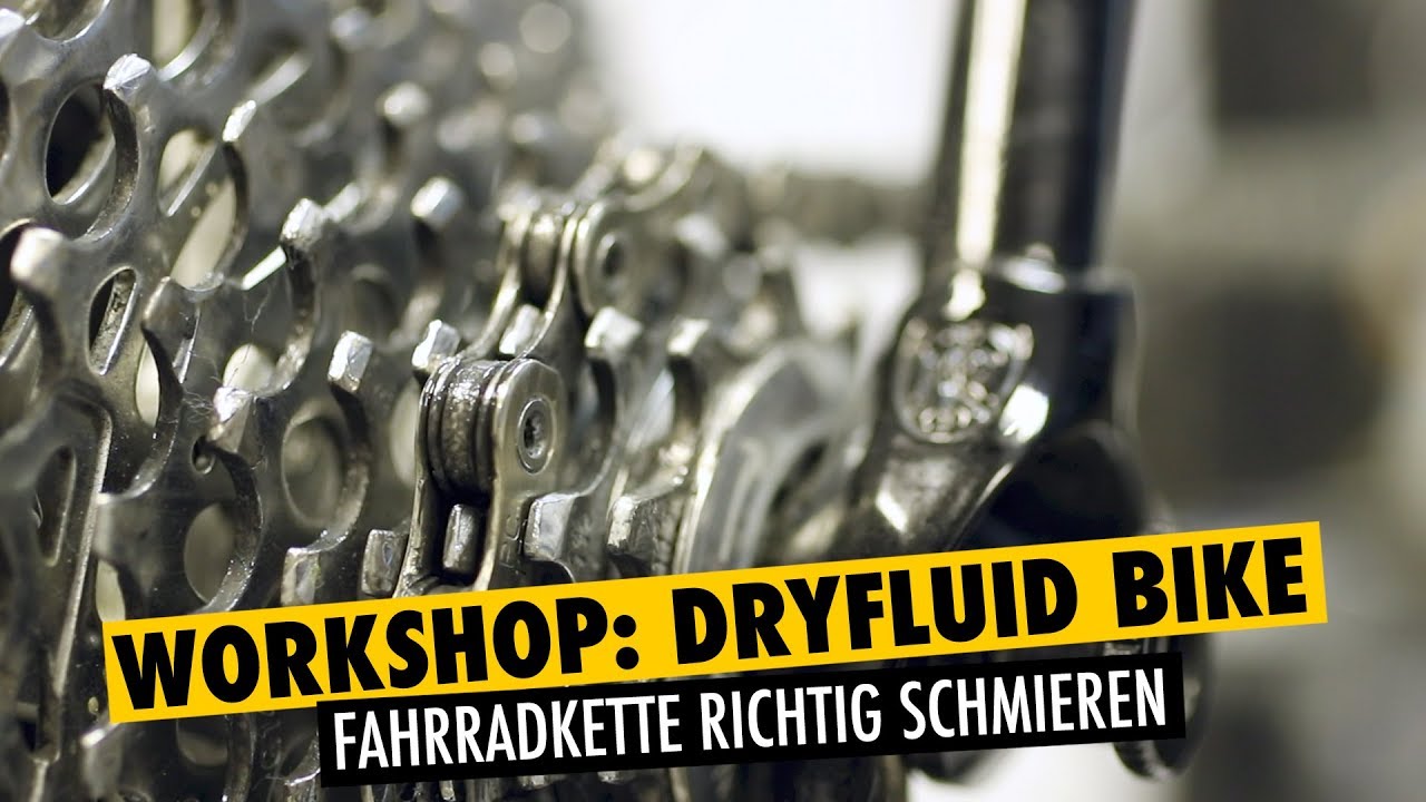 Workshop: Fahrradkette schmieren mit DryFluid Bike 2017 - DEUTSCH