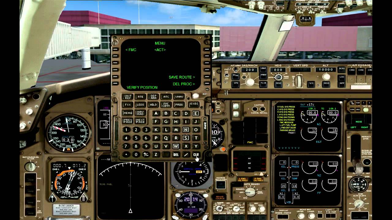 Level-D 767 Cold and Dark Start Up with FMC Tutorial HD