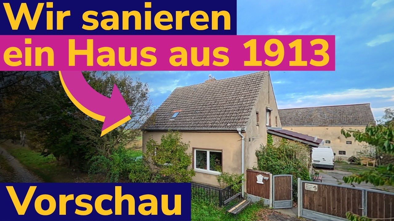 Trailer: Komplett-Sanierung mit engem Budget inkl. PV, W&auml;rmepumpe & D&auml;mmung (Theorie vs. Praxis)