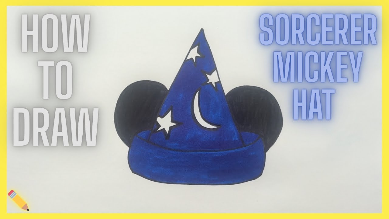 How to draw Mickey’s hat ✏️