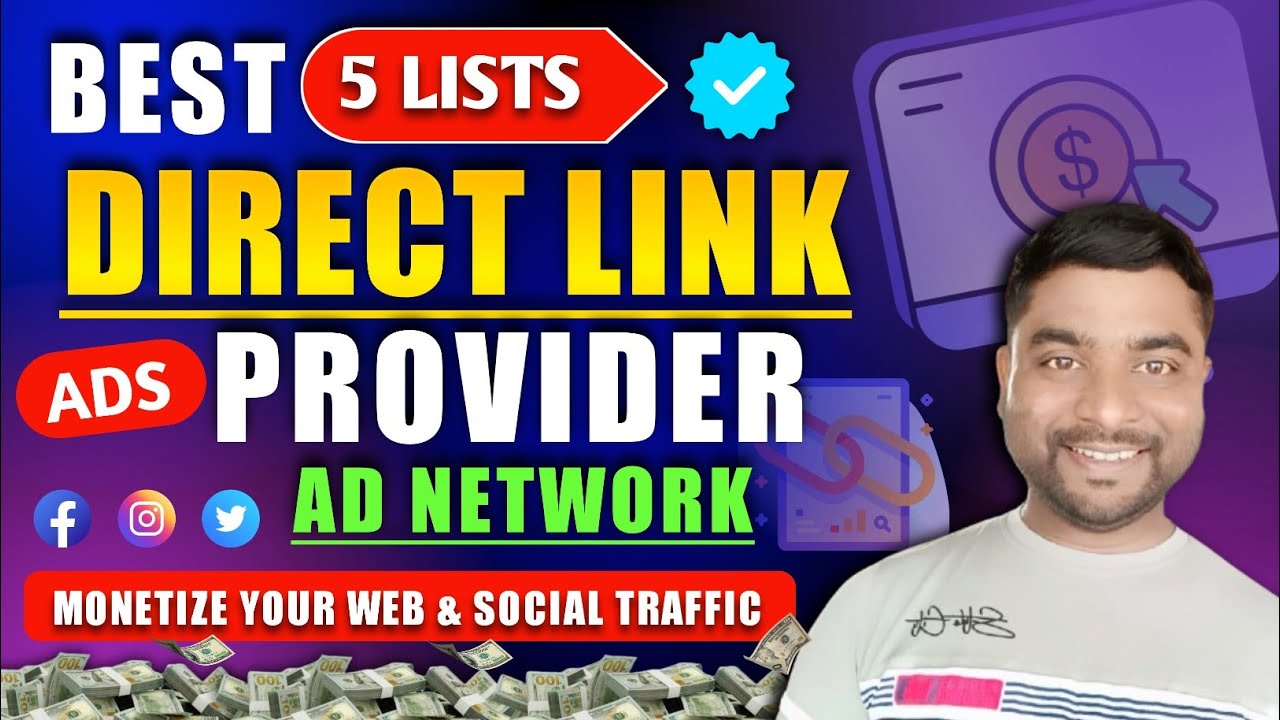 🤑Best 5 Direct Link & Smart Link Ads Provider Ad Network | Direct Link Ads For Blogger - SmartHindi