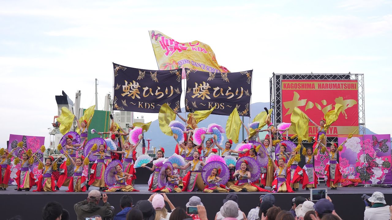 [4K] 蝶ひらり〜KDS〜【大賞披露演舞】 　かごしま春祭大ハンヤ 2025 日曜日 メイン会場