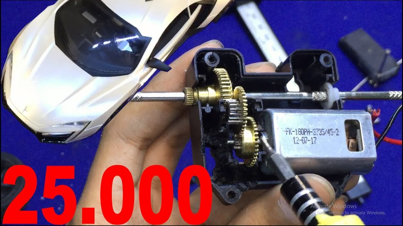 Nâng cấp hộp số xe điều khiển đồ chơi cùng động cơ 25.000 vòng - Yêu Sáng Tạo