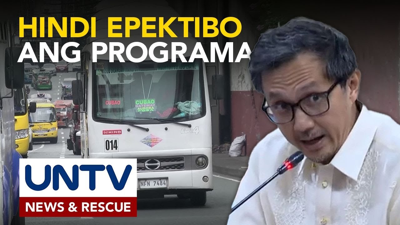 Kasalukuyang PUV Modernization Program tinawag na hindi praktikal ni DOTr Sec. Vince Dizon