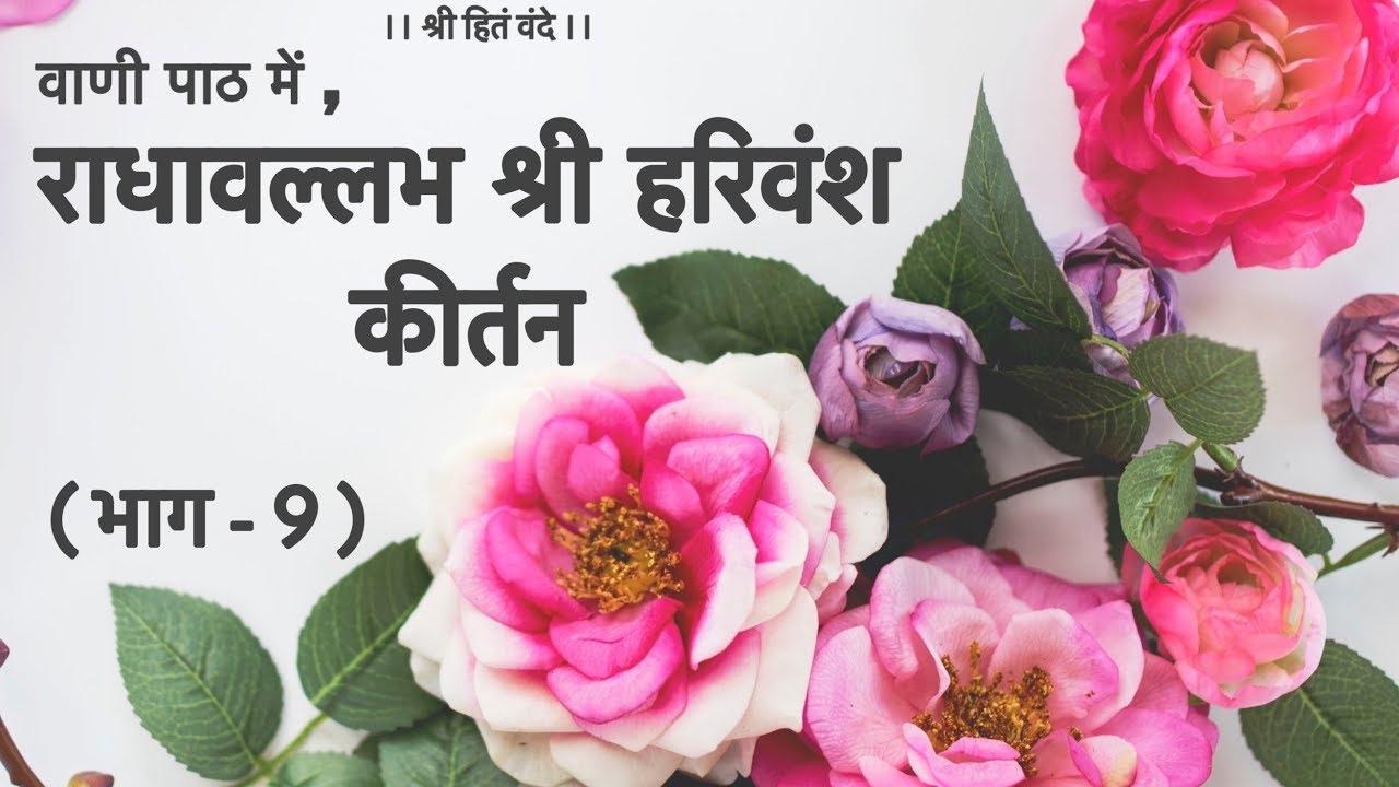 वाणी पाठ में श्री राधावल्लभ श्री हरिवंश नाम कीर्तन ( भाग-9 )