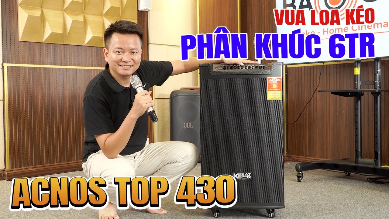 Loa Acnos TOP 430 -bass 30cm, ông vua phân khúc loa kéo 6tr!!!