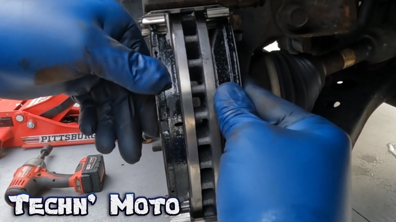 Как заменить передние тормозные колодки и роторы на Toyota Venza 3.5L 2009-2015 | Techn' Moto