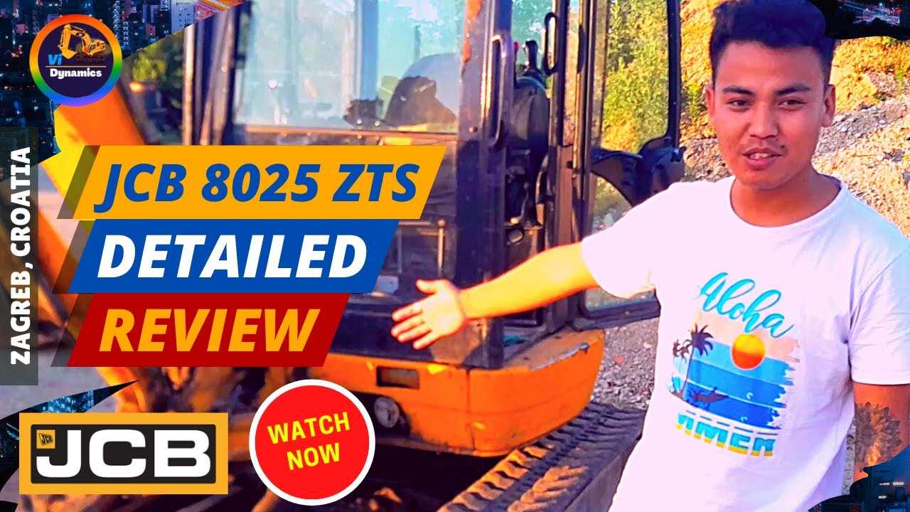 JCB 8025 ZTS Review - 2007 (Subtitles) JCB Mini Excavator @ViDynamics